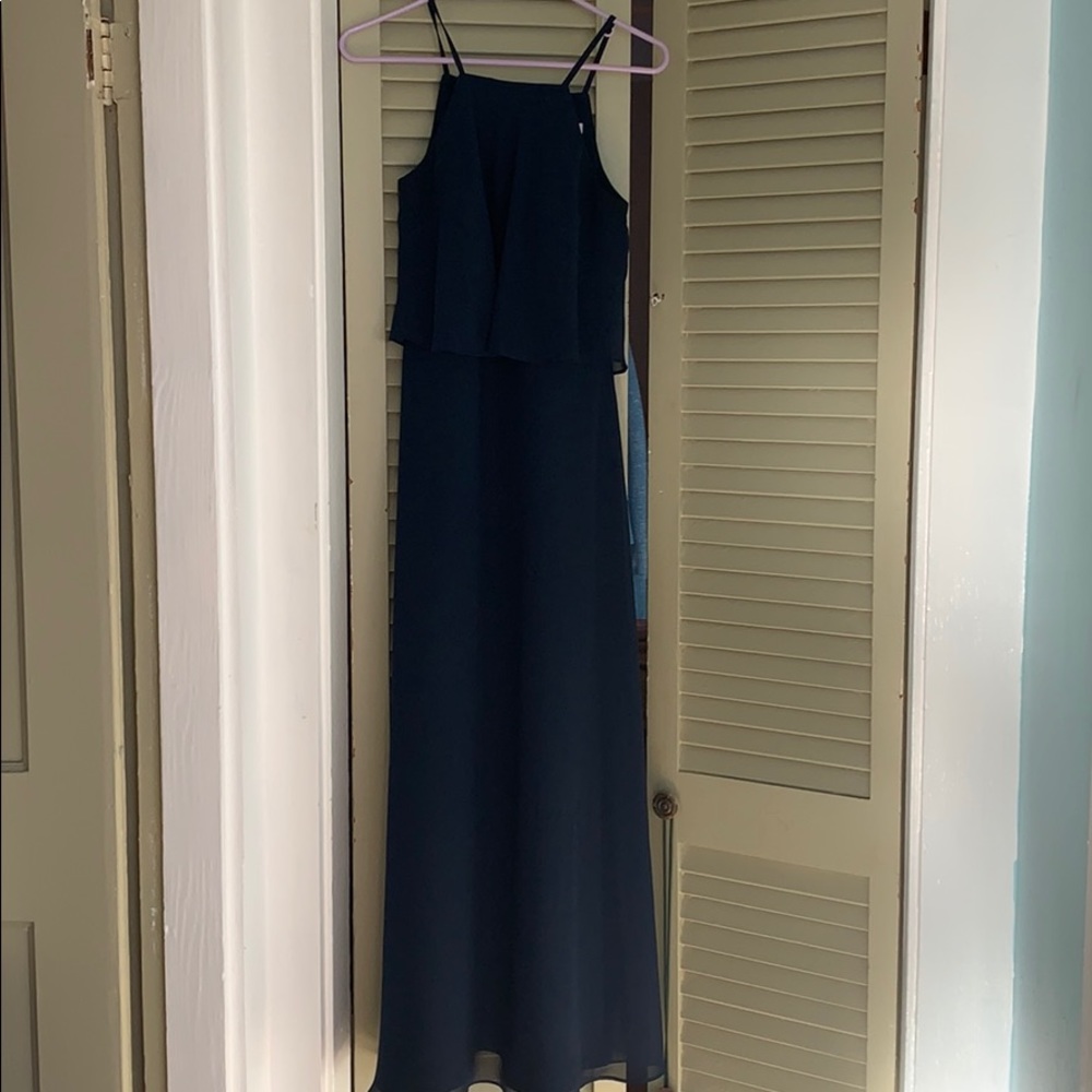 Haley Paige size 2 navy blue dress